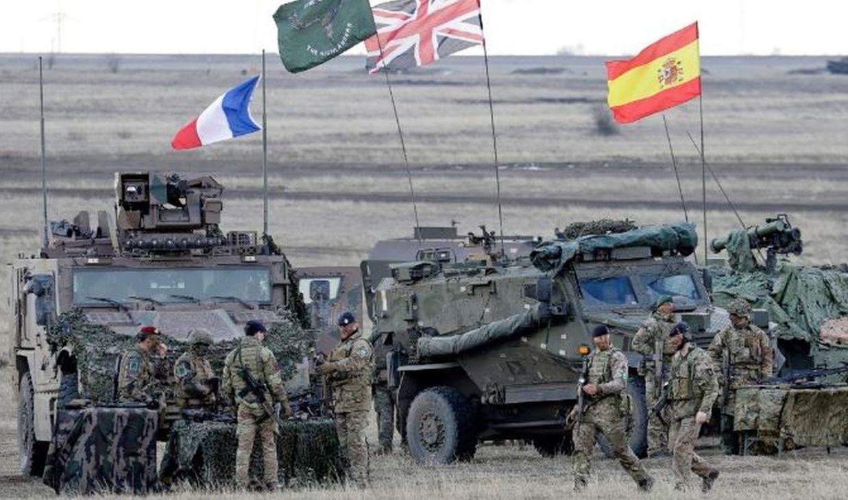 Pripadnici NATO-ove Reakcijske snage sudjeluju u vježbi Steadfast Dart 25 u kampu Smardan u Rumunjskoj, veljača 2025.