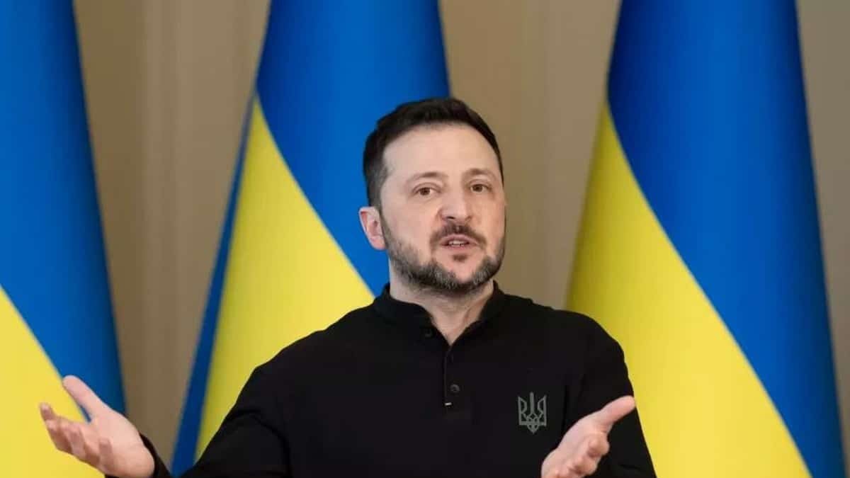 Ukrajinski predsjednik Volodimir Zelenskij na konferenciji za novinare u Kijevu, 12. ožujka 2025.