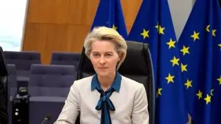 Predsjednica Europske komisije Ursula von der Leyen na strateškom sastanku s čelnicima europske kemijske industrije u Bruxellesu, 12. svibnja 2025.