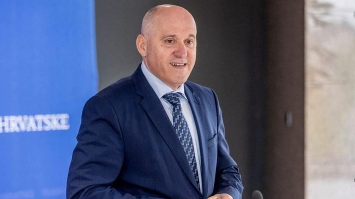Branko Bačić na konferenciji za medije nakon koalicijskog sastanka u Banskim dvorima
