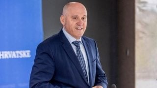 Branko Bačić na konferenciji za medije nakon koalicijskog sastanka u Banskim dvorima