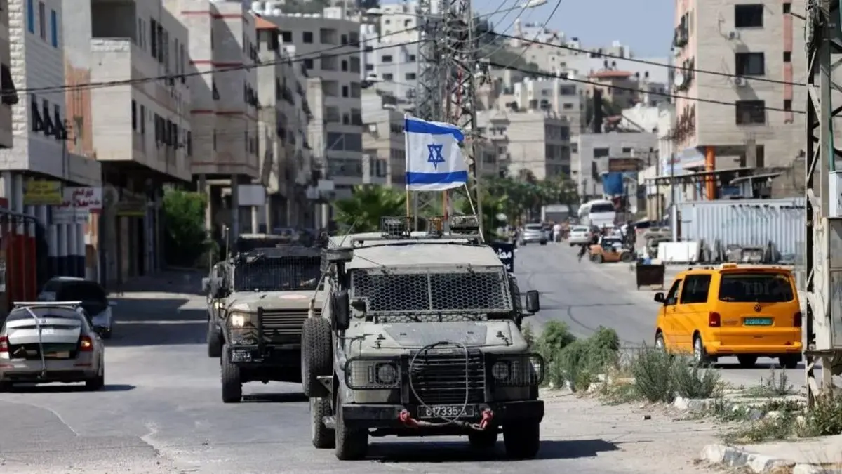 Izraelska vojna vozila u operaciji u kampu Balata, Nablus, 18. lipnja 2025.