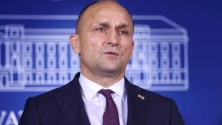 Zagreb, 11.07.2025. – Ministar obrane Ivan Anušić daje izjavu nakon djelomično zatvorene sjednice Odbora za obranu Hrvatskog sabora o obaveznom vojnom osposobljavanju.