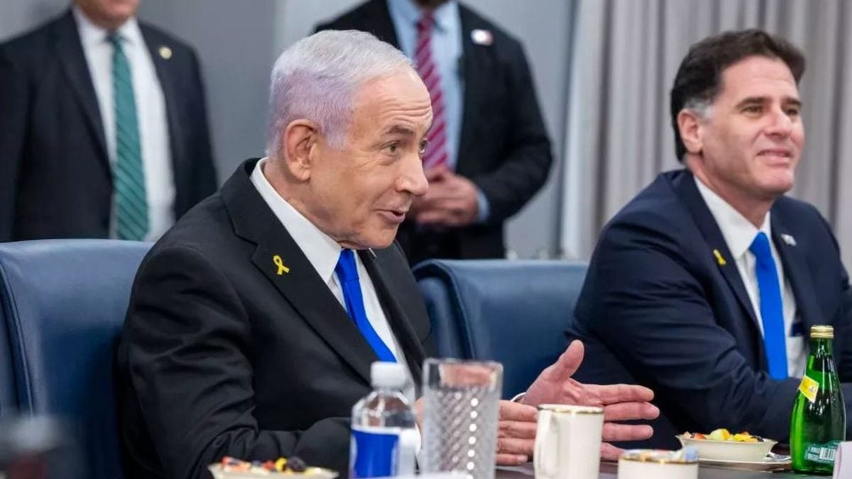 Benjamin Netanyahu tijekom sastanka u Pentagonu, 9. srpnja 2025.