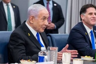 Benjamin Netanyahu tijekom sastanka u Pentagonu, 9. srpnja 2025.