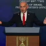 Izraelski premijer Benjamin Netanyahu govori na konferenciji za novinare u Jeruzalemu, 21. svibnja 2025.