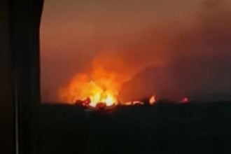 Požar na ruskom vojnom aerodromu Borisoglebsk nakon ukrajinskog napada dronovima