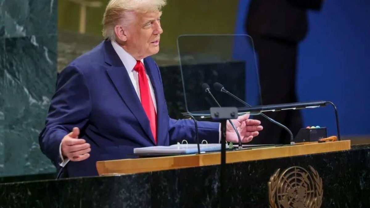 Predsjednik SAD-a Donald Trump govori na Općoj skupštini UN-a u New Yorku, 23. rujna 2025.