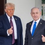 Donald Trump i Benjamin Netanyahu u Bijeloj kući tijekom razgovora o mirovnom planu za Gazu, 29. rujna 2025.