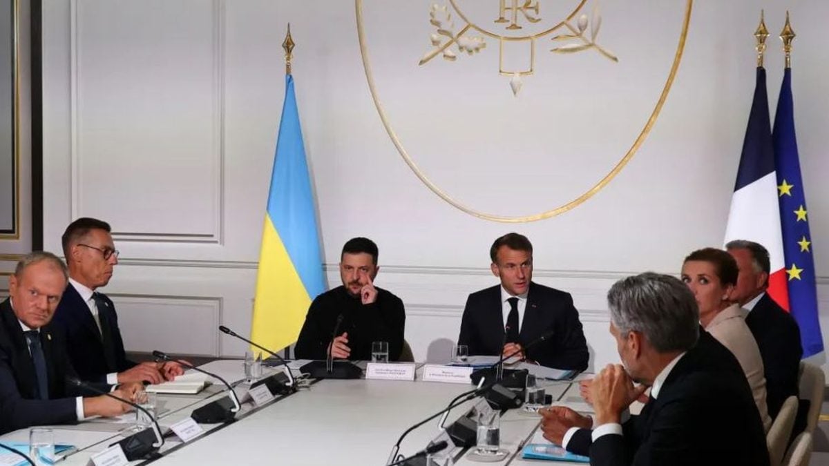 Zelenski i europski čelnici na summitu Koalicije voljnih u Elizejskoj palači u Parizu, 4. rujna 2025.