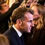 Francuski predsjednik Emmanuel Macron nakon neformalnog summita u danskom parlamentu u dvorcu Christiansborg u Kopenhagenu, listopad 2025.