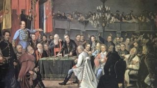 Ivan Kukuljević Sakcinski drži prvi zastupnički govor na hrvatskom jeziku u Saboru 1843. godine.