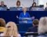 Ursula von der Leyen govori u Europskom parlamentu tijekom rasprave o ruskim kršenjima zračnog prostora i infrastrukture Europske unije u Strasbourgu, 8. listopada 2025.