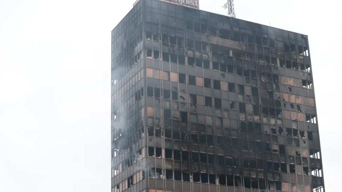 Zagreb, Vjesnikov neboder 19.11.2025. nakon noćnog požara