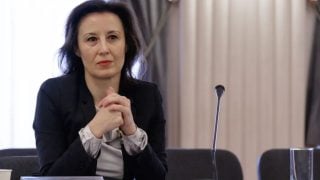 Zagreb, 24. studenoga 2025. – okrugli stol u organizaciji Gonga „Kako vlada Vlada?“; na fotografiji Dalija Orešković