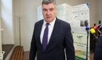 Predsjednik Republike Zoran Milanović daje izjavu za medije tijekom posjeta Fakultetu kemijskog inženjerstva i tehnologije Sveučilišta u Zagrebu, 28. siječnja 2026.