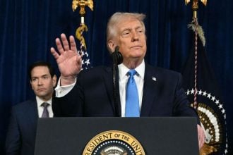 Donald Trump obraća se novinarima u Mar-a-Lagu nakon američkih vojnih akcija u Venezueli