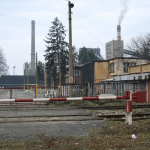 Koksara Lukavac kod Tuzle s industrijskim pogonima i dimnjacima, nakon odluke o likvidaciji tvornice i gašenju proizvodnje.