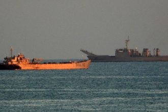 Meksički vojni brodovi uplovljavaju u havansku luku s 814 tona humanitarne pomoći poslane s Meksika, 12. veljače 2026.