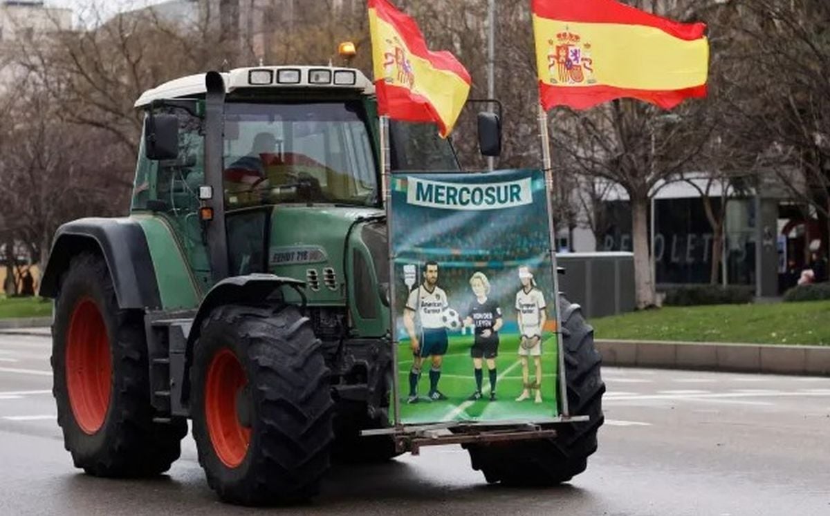 Poljoprivrednici s traktorima u Madridu protiv sporazuma s Mercosurom