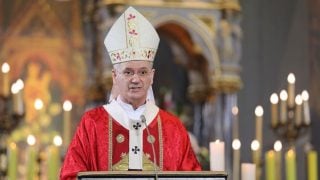 Nadbiskup zagrebački Dražen Kutleša predvodi euharistijsko slavlje u zagrebačkoj katedrali povodom blagdana bl. Alojzija Stepinca, Zagreb, 10. veljače 2026.