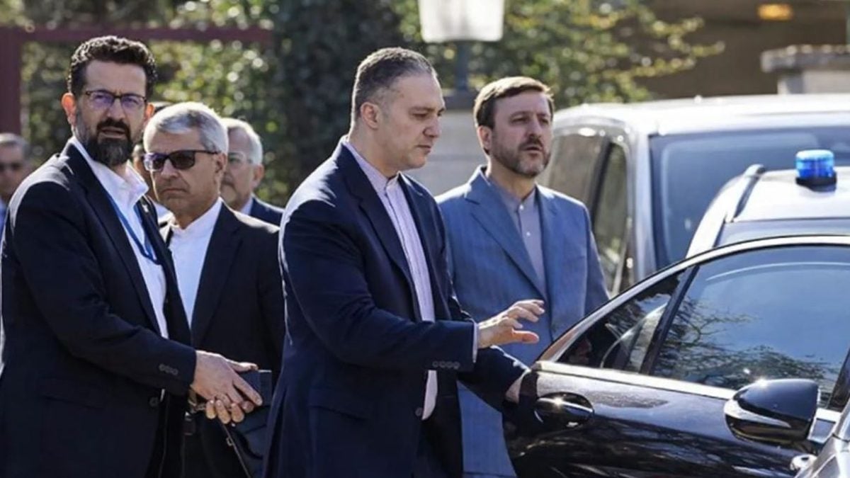 Iranski diplomati tijekom razgovora Irana i SAD-a u Ženevi, veljača 2026.