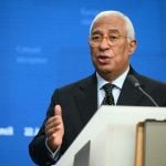 Antonio Costa govori na konferenciji za novinare nakon izvanrednog sastanka Europskog vijeća u Bruxellesu