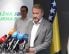 Bakir Izetbegović tijekom izvanredne tiskovne konferencije u Sarajevu 25. srpnja 2022.