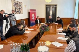 Tiskovna konferencija nakon 95. redovitog zasjedanja Biskupske konferencije BiH u Biskupskom ordinarijatu u Mostaru