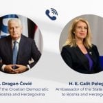 Dragan Čović objavio poruku nakon razgovora s izraelskom veleposlanicom Galit Peleg o stanju na Bliskom istoku