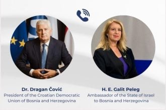 Dragan Čović objavio poruku nakon razgovora s izraelskom veleposlanicom Galit Peleg o stanju na Bliskom istoku