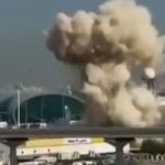 Dim iznad Međunarodne zračne luke u Dubaiju nakon presretanja tijekom iranskih napada.