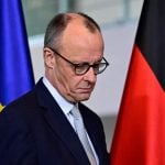 Njemački kancelar Friedrich Merz na konferenciji za medije u Berlinu o situaciji na Bliskom istoku, 1. ožujka 2026.