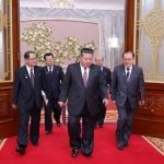 Kim Jong Un u središtu dvorane tijekom zasjedanja Vrhovne narodne skupštine u Pjongjangu