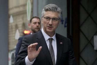 Andrej Plenković na zajedničkoj sjednici Predsjedništva i Nacionalnog odbora HDZ-a u Zagrebu 2. ožujka 2026.