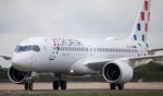Novi zrakoplov Croatia Airlinesa Airbus A220-300 nazvan Zadar s oznakom 9A-CAP na dočeku u Zagrebu.