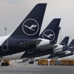 Zrakoplovi Lufthanse na pisti u zračnoj luci München tijekom štrajka pilota i otkazivanja letova.