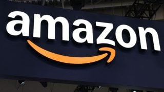 Natpis Amazona na sajmu potrošačke elektronike CES u Las Vegasu.