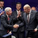 Ante Šušnjar i Chris Wright potpisuju memorandum o energetskoj infrastrukturi u Dubrovniku.