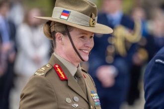 General-pukovnica Susan Coyle na službenom događaju u Canberri prije povijesnog imenovanja na čelo australske vojske.