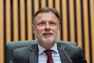 Gordan Jandroković tijekom glasanja saborskih zastupnika u Hrvatskom saboru u Zagrebu