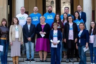 Željka Markić i koordinatori na konferenciji Hoda za život u Zagrebu povodom Međunarodnog dana žena.