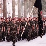 Andrija Matijaš Pauk predvodi mimohod 4. gardijske brigade Pauci u Splitu