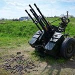 Rumunjski protuzračni mitraljez MR-4 tijekom vježbe EASTERN PHOENIX 26 na strelištu Capu Midia.