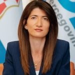 Darijana Filipović, kandidatkinja za hrvatskog člana Predsjedništva BiH, s HDZ logotipom ili institucionalnim kontekstom