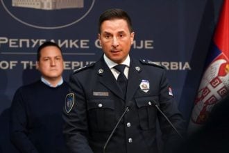 Tiskovna konferencija načelnika beogradske policije