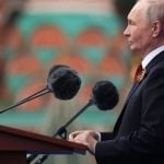 Vladimir Putin drži govor na paradi za Dan pobjede u Moskvi