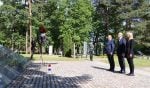 Slovenija. Potpredsjednik Vlade i ministar hrvatskih branitelja Tomo Medved položio vijenac kod spomenika u Spomen-parku Dobrava u Mariboru.